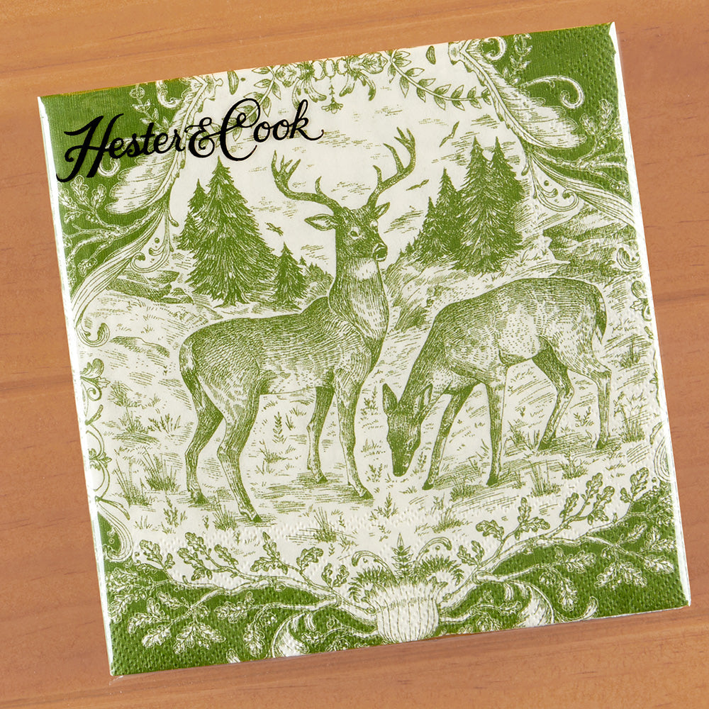Hester & Cook Paper Napkins, Fable Toile