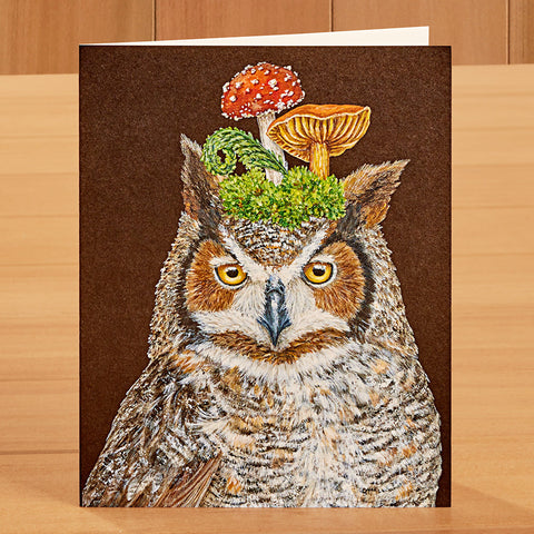 Hester & Cook Greeting Card, Woody The Owl