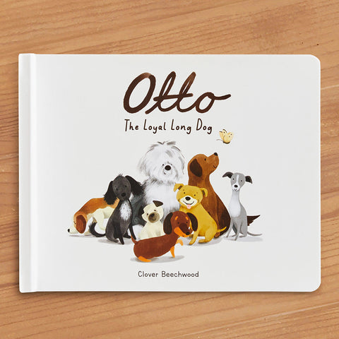 "Otto The Loyal Long Dog" Board Book by Jellycat