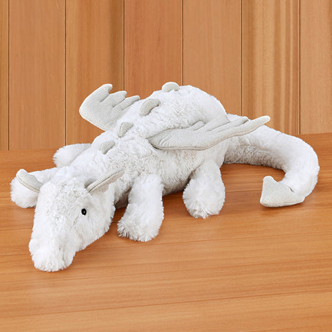 Jellycat Super Softies Plush Toy, Snow Dragon