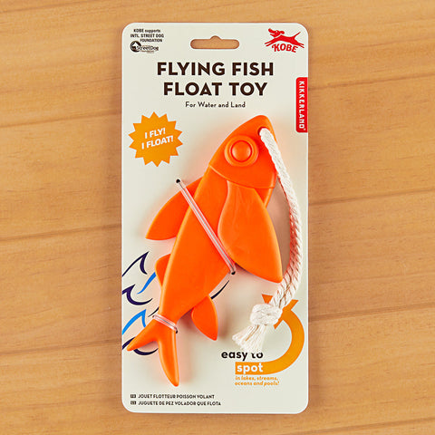 Kikkerland Flying Floating Fish Dog Toy