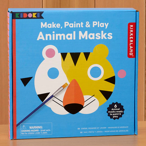 Kikkerland Make, Paint & Play Kit – Animal Masks