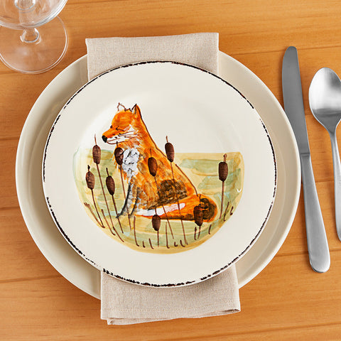 Vietri Wildlife Serveware, Fox Salad Plate