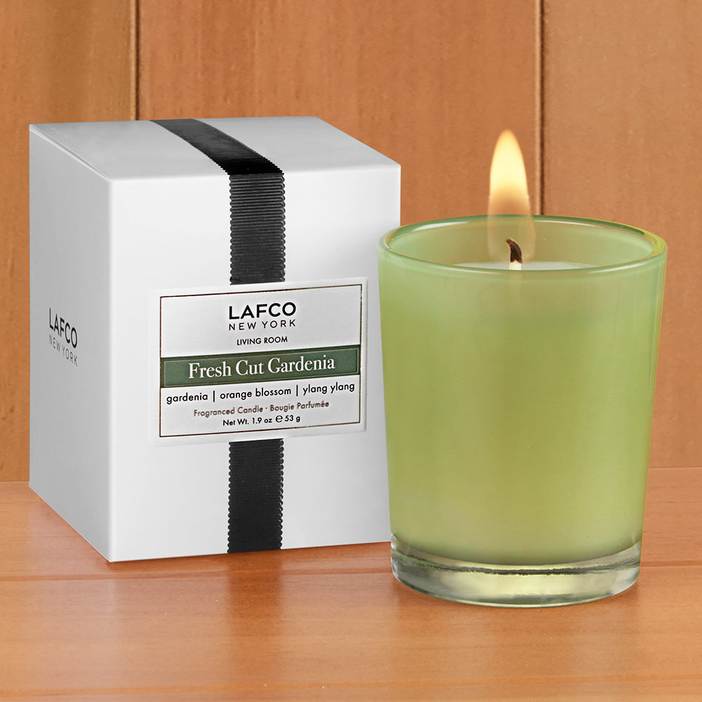 LAFCO Candle, Fresh Cut Gardenia "Living Room" – 1.9 oz