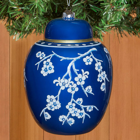 Glass Ginger Jar Ornament