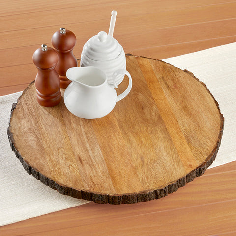 Live Edge Lazy Susan