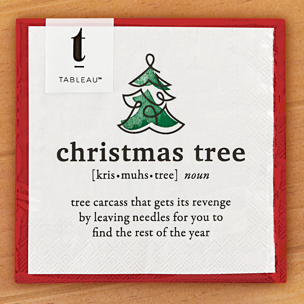 Tableau Paper Napkins, Christmas Tree