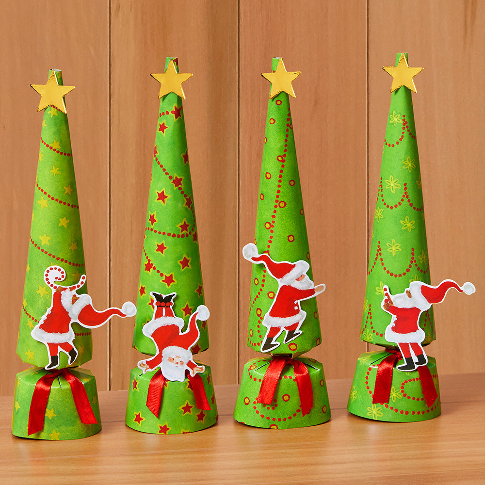 Caspari Party Crackers – Twirling Santa