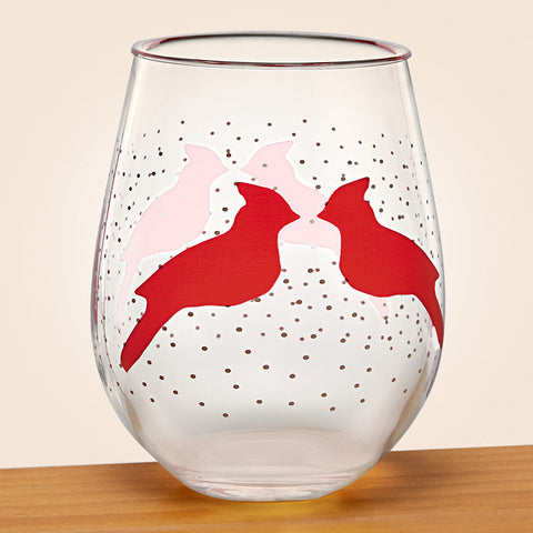 Acrylic Stemless Wine Glass, Cardinal & Birch