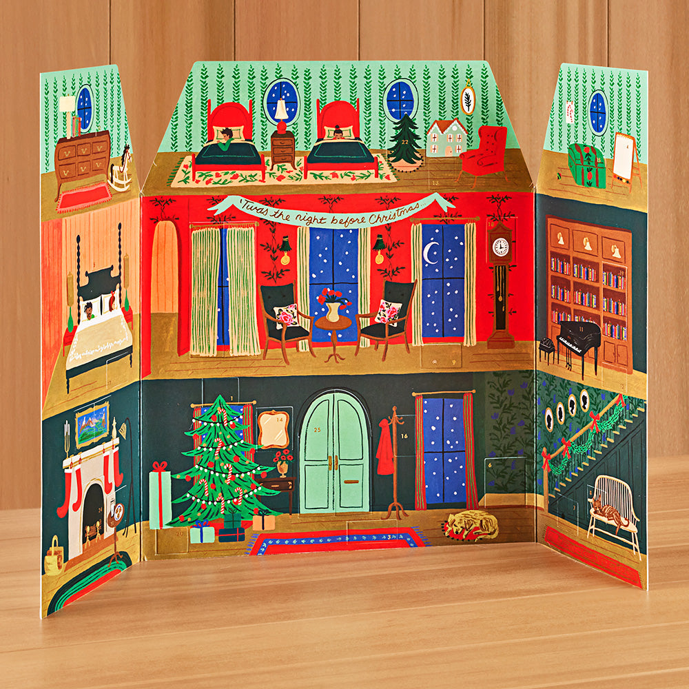 Rifle Paper Co. Advent Calendar, Night Before Christmas To The Nines