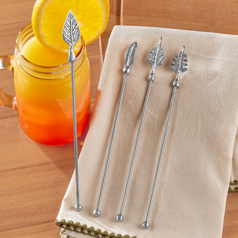 Leaf Swizzle Stick Set