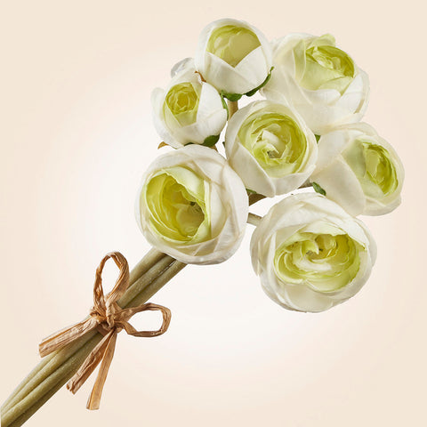 Bundle of Faux Ranunculus Stems, 12"