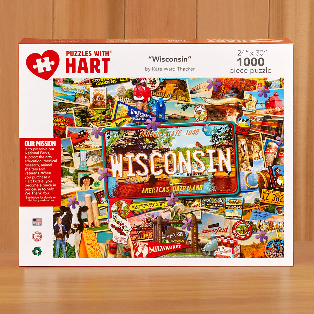 1,000 Piece Jigsaw Puzzle, Wisconsin