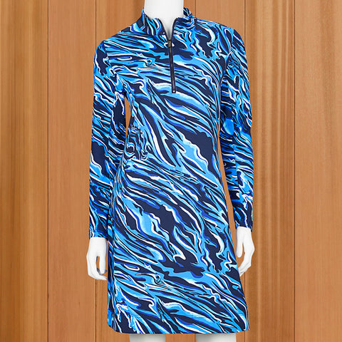 Lulu B Blue Zebra Travel Dress