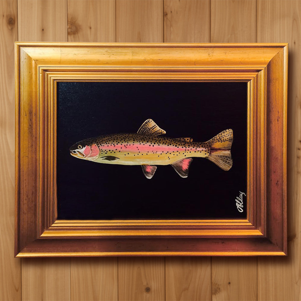 Original Oil Painting by Alice Clay - Lake Fish