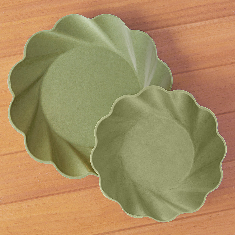 Sophistiplate Wavy Paper Plates, Simply Eco