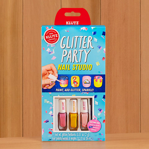 Klutz Glitter Party Nail Studio Book & Activity Kit