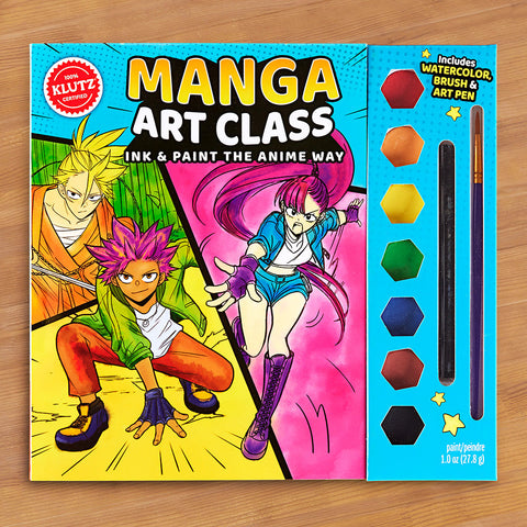 Klutz Manga Art Class Book & Watercolor Kit