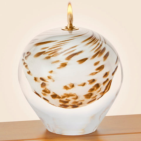 Daphne Speckled Glass Oil Lamp