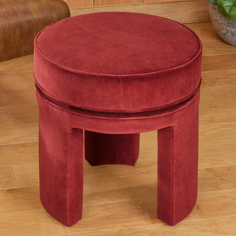 Papu Velvet Upholstered Stool