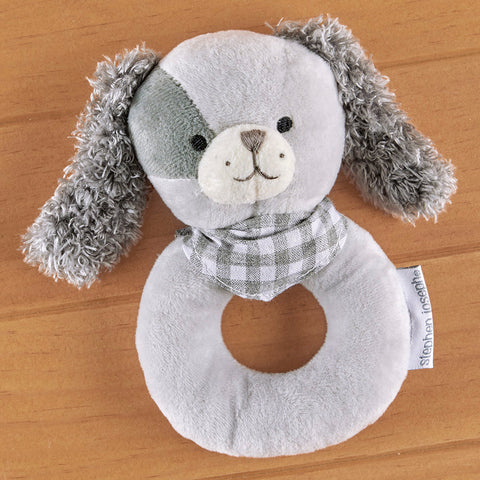 Stephen Joseph Plush Ring Rattle, Puppy