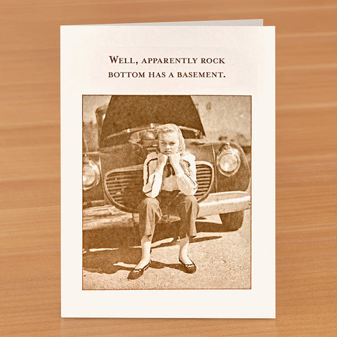 Shannon Martin Greeting Card, Rock Bottom