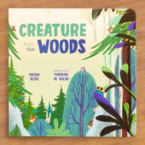 "Creature From The Woods" Board Book by Megan Alms