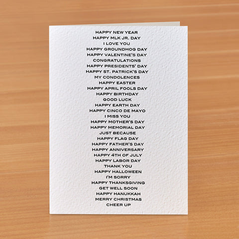 Sapling Press Greeting Card, All Purpose