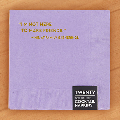 Sapling Press Paper Napkins, Make Friends