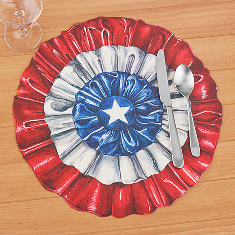 Hester & Cook Paper Placemats, Star-Spangled Bunting