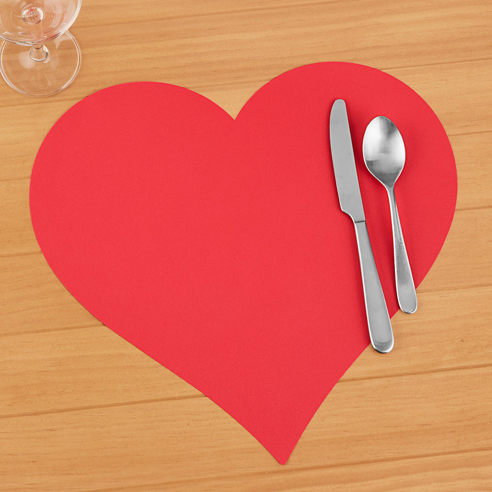 Hester & Cook Paper Placemats, Heart