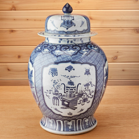 Ceramic Chinese Temple Jar