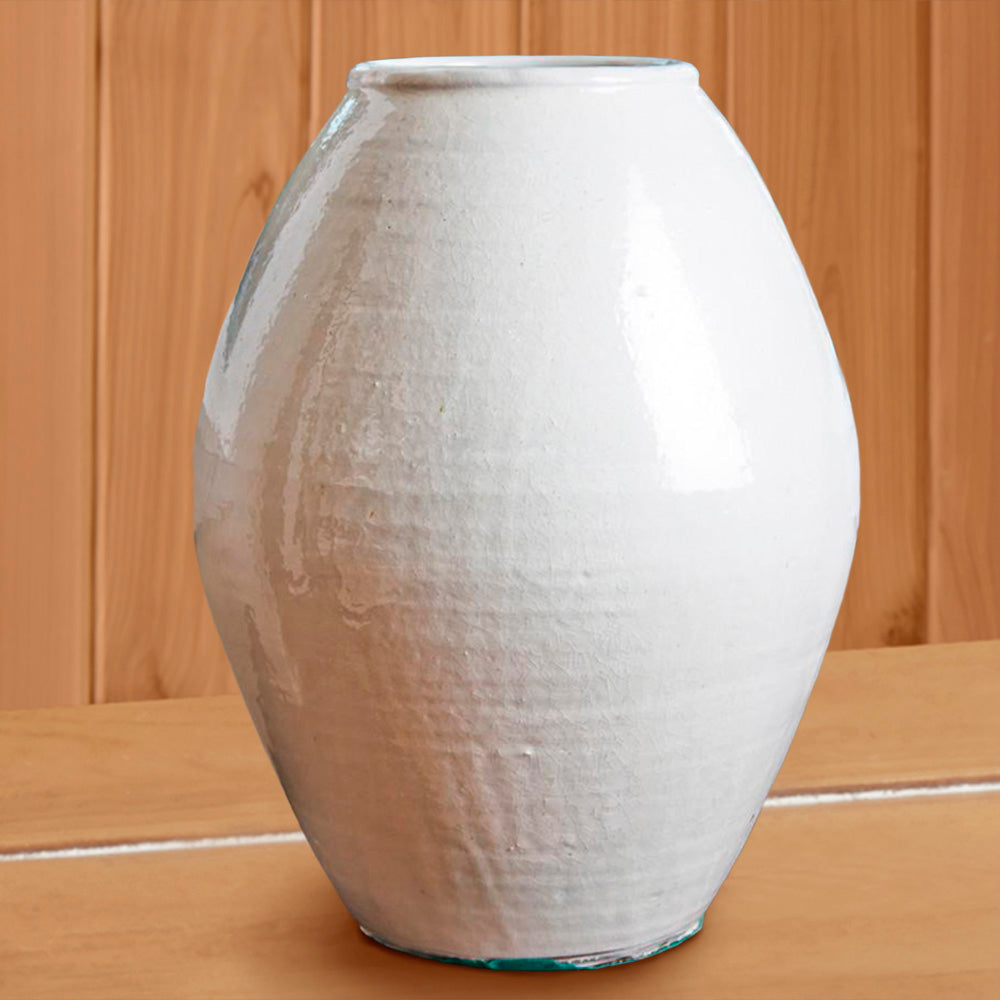 Blanc de Chon Egg Vase - Tall