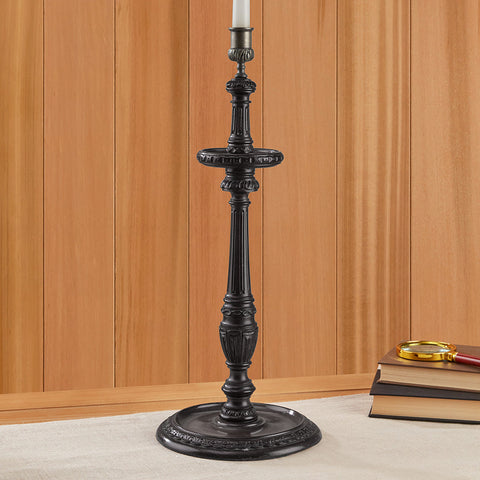 Antique English Sheraton-Style Mahogany Taper Candlestick, 19th Century