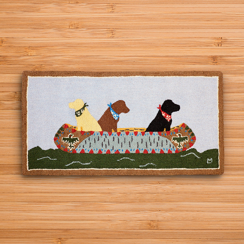 Chandler 4 Corners 2' x 4' Hooked Rug, White Water Labs – To The Nines ...