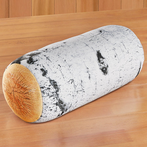 Kikkerland Micro Bead Birch Log Head and Neck Pillow