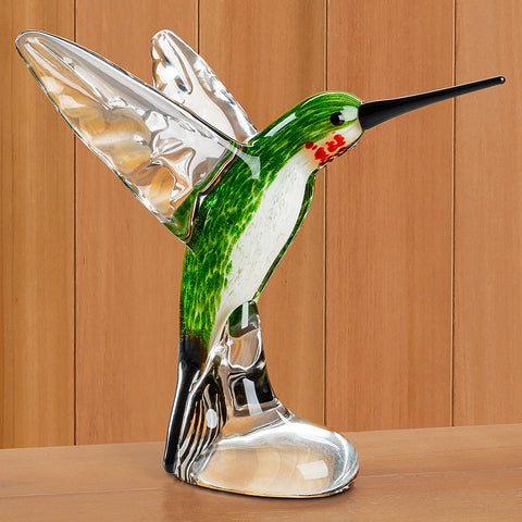 Dynasty Gallery Glass Figurine - Hummingbird - Large