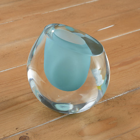 Color Drop Glass Bud Vase