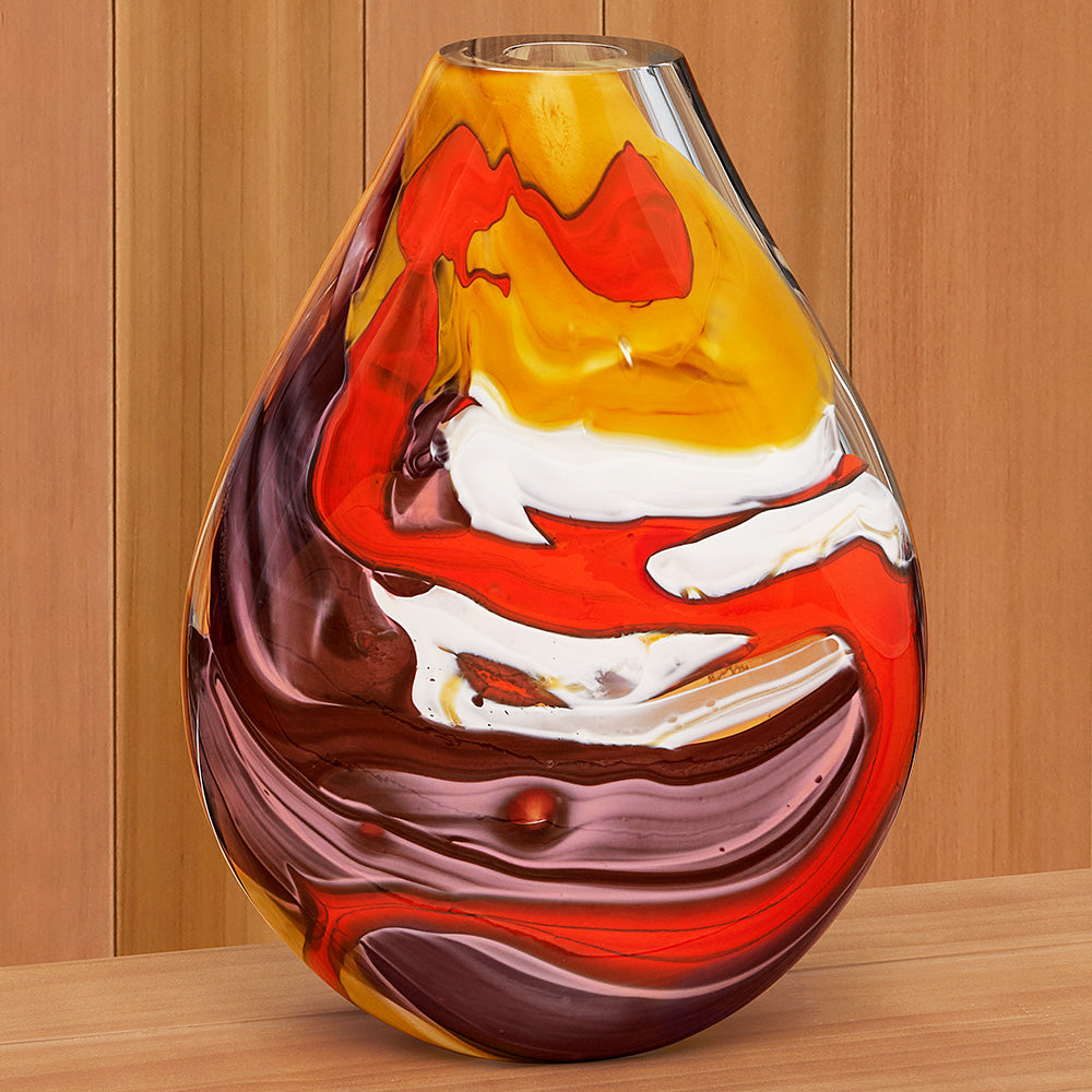 "Homage" Art Glass Vase by Randi Solin