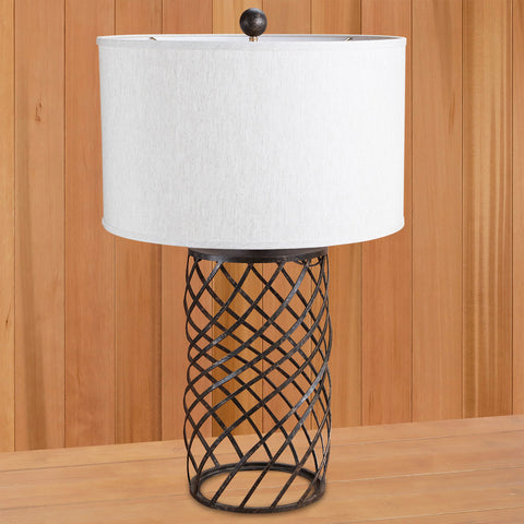 Dashiell Wrought Iron Swirl Table Lamp