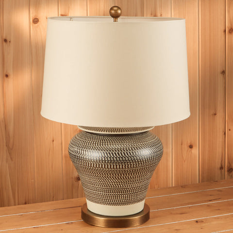 Etched Table Lamp