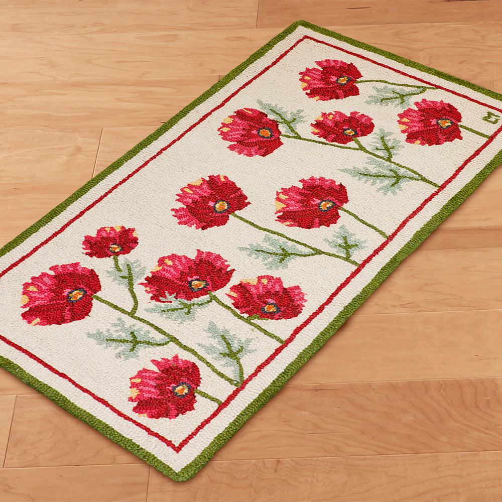 Poppy Hooked Rug Chandler 4 Corners 2' x 4' Hooked Rug, Poppy Profusion – To The Nines ...