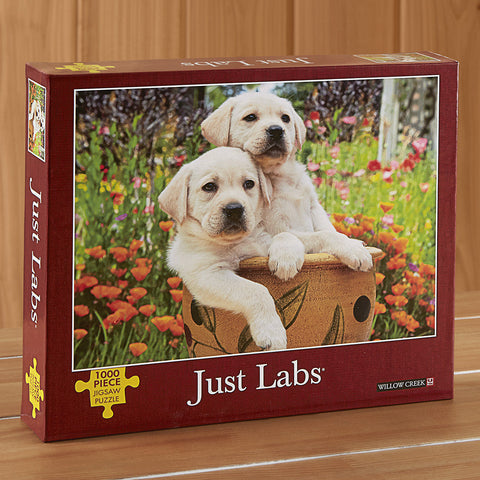 Willow Creek Press 1,000 Piece Jigsaw Puzzle, "Just Labs" by Ron Kimball