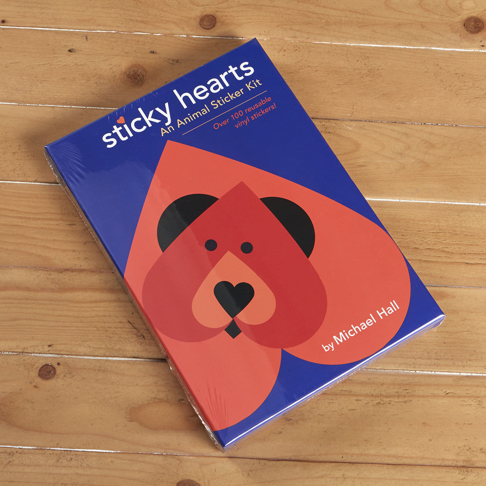 "Sticky Hearts" Animal Sticker Kit by Michael Hall