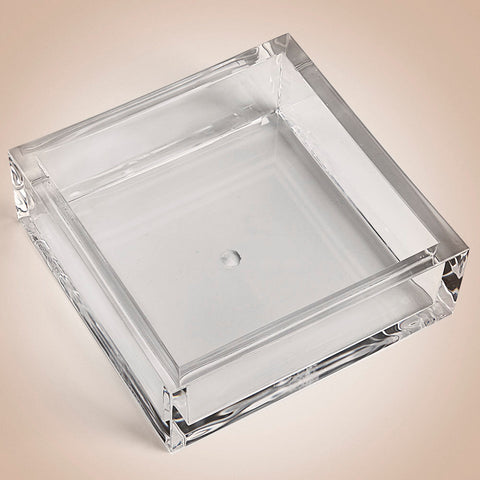 Caspari Acrylic Crystal Lucite Cocktail Napkin Holder