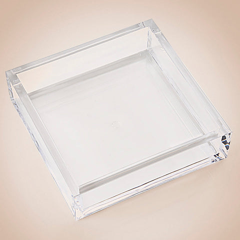 Caspari Acrylic Crystal Lucite Luncheon Napkin Holder