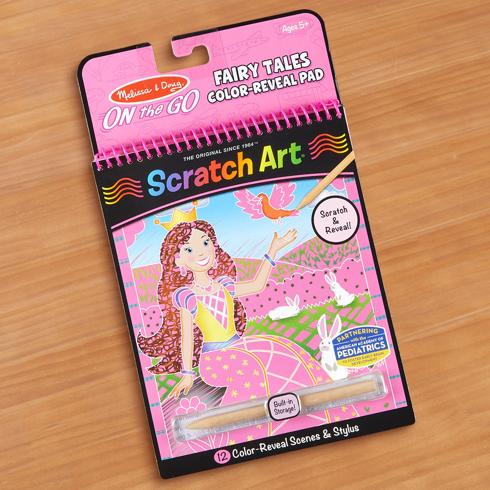 Melissa & Doug Scratch Art Color Reveal Pad, Fairy Tales