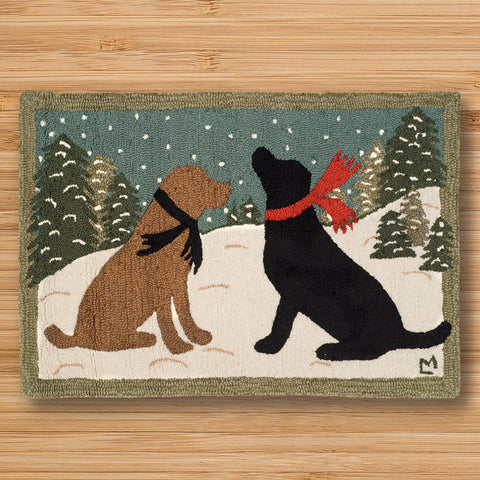 Chandler 4 Corners 2' x 3' Hooked Rug, Evening Dogs