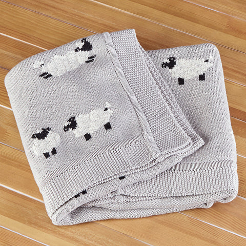 Sheep 35 x 45 Cotton Baby Blanket