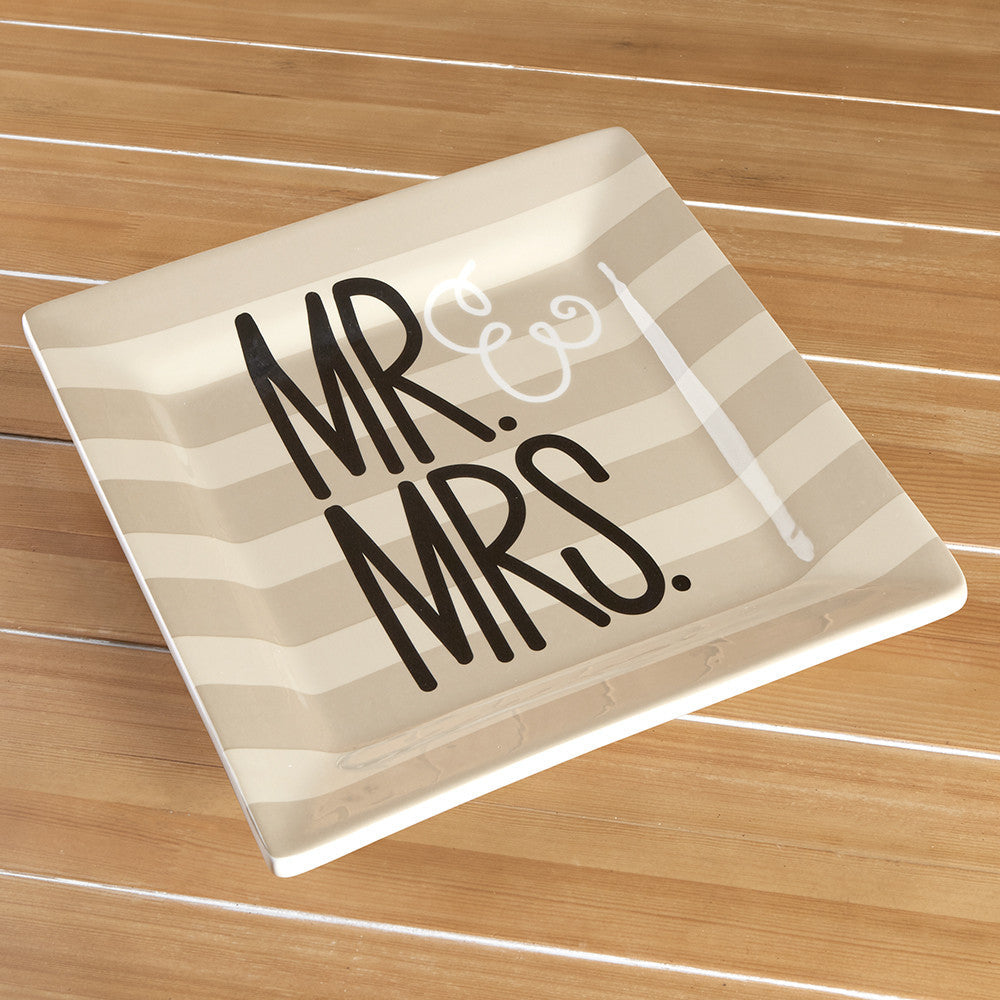 Mr. & Mrs. Wedding Platter